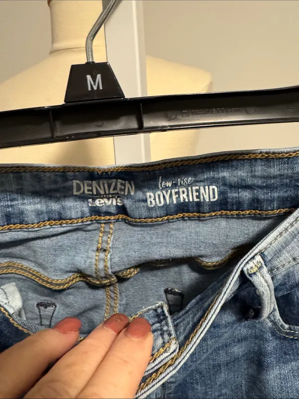 Denizen from Levi's Light Faded Blue Distressed Boyfriend Jeans - Image 2