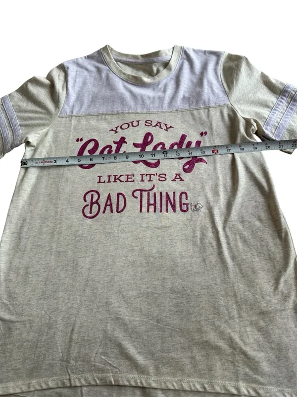 Disney The Aristocats Marie You Say Cat Lady Like It's a Bad Thing‎ Shirt XL - Image 3