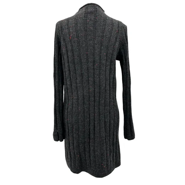 Madewell Donegal Rolled Mock Neck Ribbed Sweater Dress AF500 - Donegal Coal - Image 6