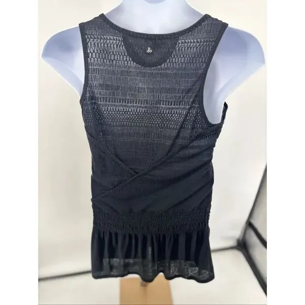 prAna Sleeveless Dress Smocked Waist Black Size L - Image 6