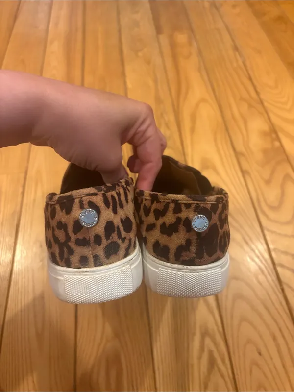 Steve Madden Size 7.5 Cheetah Leopard Slip on Sneaker Shoes - Image 6