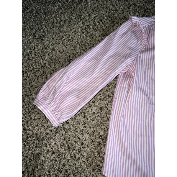 NWT LC‎ Lauren Conrad purple/white stripped 3/4 sleeve blouse size medium - Image 8