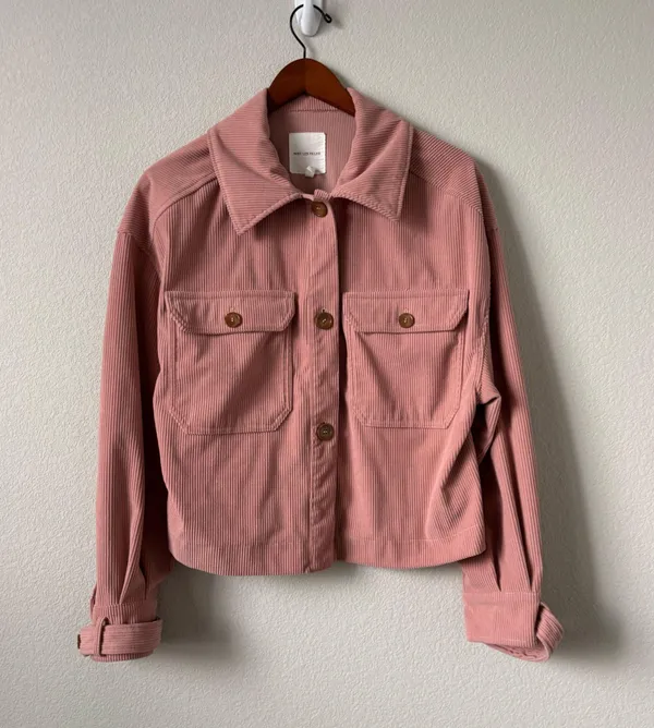 Avec Les Filles Pink Corduroy Jacket - Image 4