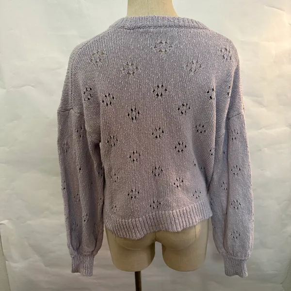 Madewell Pointelle Knit Crewneck Sweater 759 - Image 4