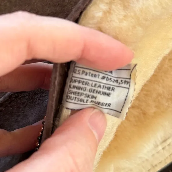 UGG Vintage Y2K Tall Knightsbridge Brown Below Knee Suede Shearling Back Zip Boots - Image 8