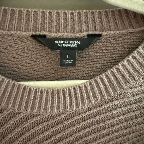 Cozy Mauve Sweater with Braided Sleeves - Image 4
