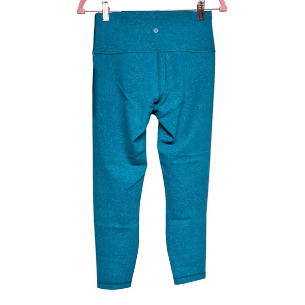 Lululemon Wunder Train High-Rise Tight 25” Crunch Teal Lagoon‎ Women’s Size 8 - Image 2