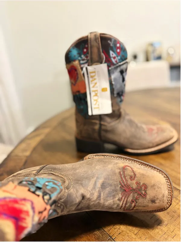 Dan Post New Rare Handcrafted Leather Cowboy Western Boots - Image 5
