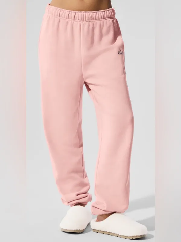 Alo Yoga NWT Accolade Sweatpants Joggers Pink Quartz Size M - Image 5