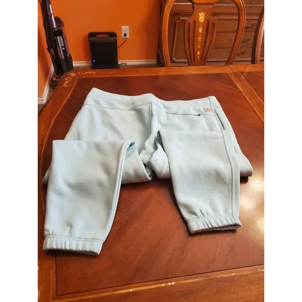 Women’s Carhartt Relaxed Fit Jogger Sweatpants baby blue BN5510-W 2X 20W-22W - Image 6