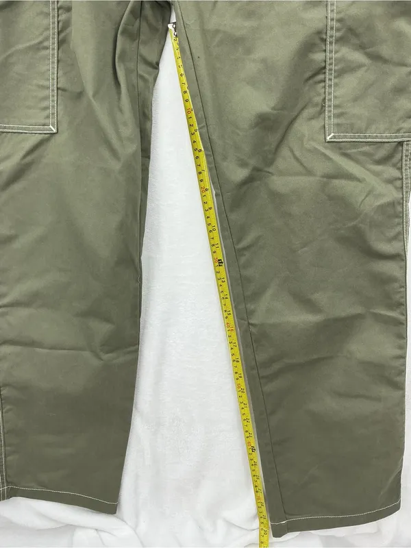 NWT True Religion Olive Wide-Leg Cargo Pants 1199 - Image 4
