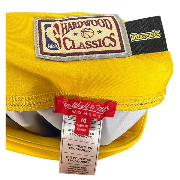 Mitchell‎ & Ness Denver Nuggets NBA Hardwood Classics Women's Bike Shorts M - Image 7