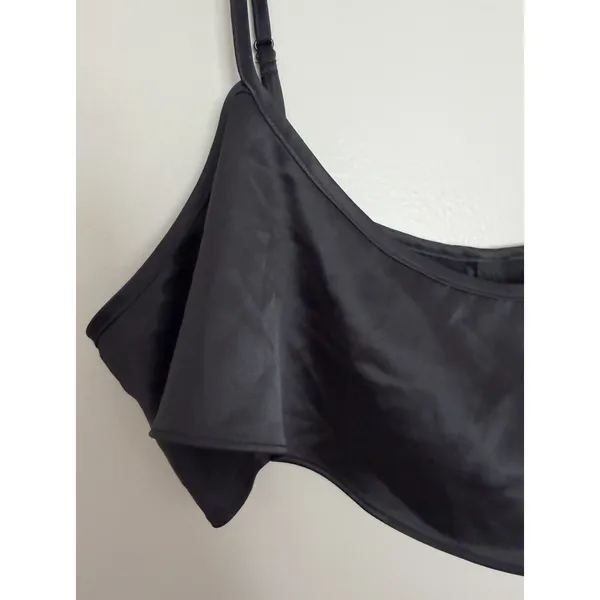 SKIMS Woven Shine Collection Satin Camisole Onyx Women's Size Medium - Image 5