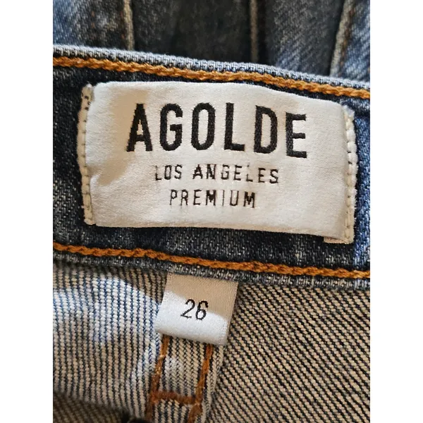 Agolde Womens Pinch Waist High Rise Kick Jeans 26 - Image 3