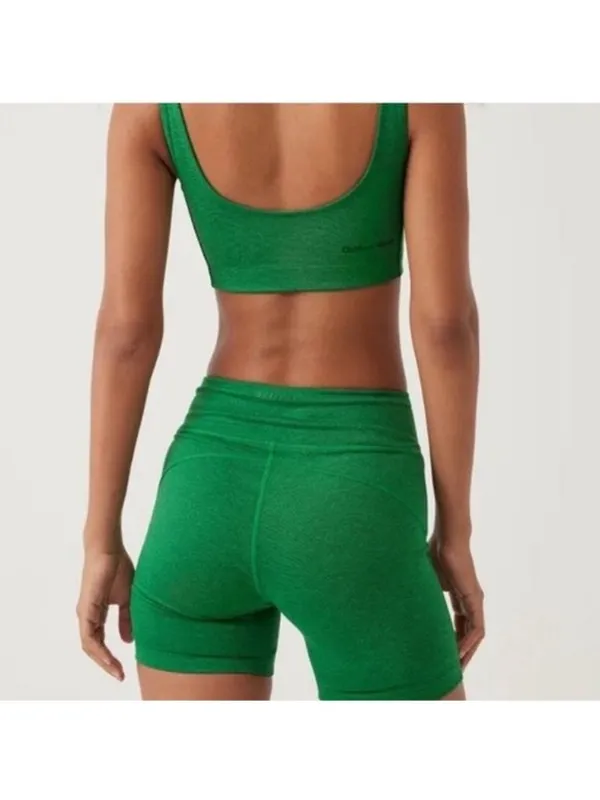NWT Outdoor Voices Warmup 5" Biker Short XXS Spearmint Green Workout Mid Rise - Image 3