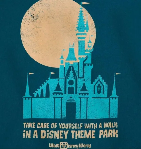 Walt Disney World Pullover Sweatshirt Take Care Of Yourself Take a Walk - Image 3