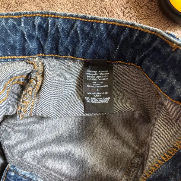 Frye Barrel Jean Medium Wash High Rise Button Fly Denim Size 8 NEW - Image 6