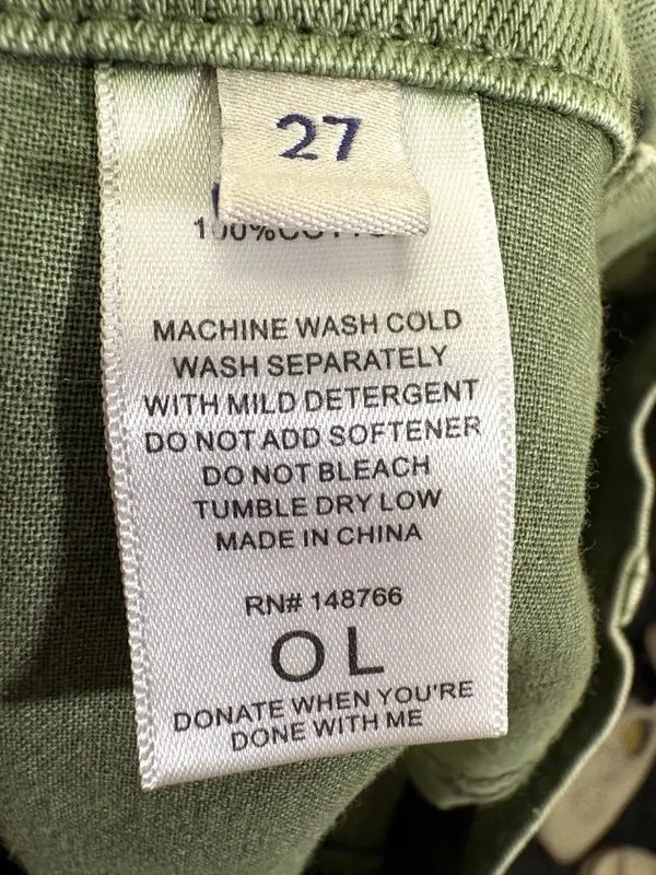 Oliver Logan Elmore Horseshoe Barrel Jeans Size 27 - Image 10