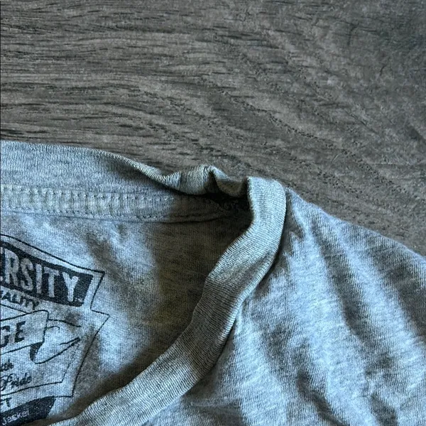 Gray Crew Neck Short Sleeve Tee Size XL - Image 4