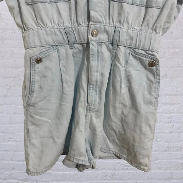 Zara Women’s Romper  Light Blue Denim - Image 5