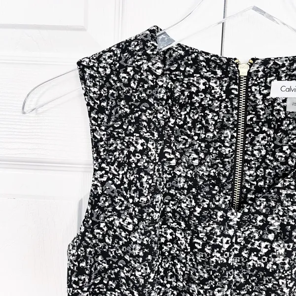 Calvin Klein Snow Leopard Sheath Dress - Image 2