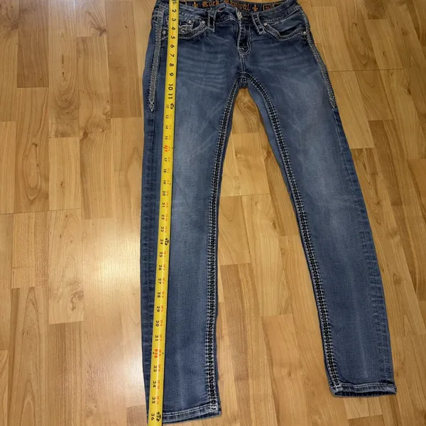 Rock Revival Lanlan Skinny Low Rise Jeans Womens size 26 Rodeo - Image 3