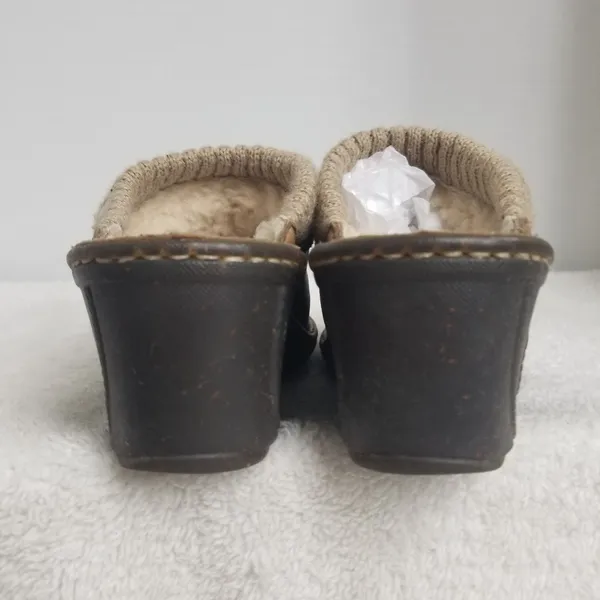 UGG Austraila Leather Wool Lined Clogs - Image 5