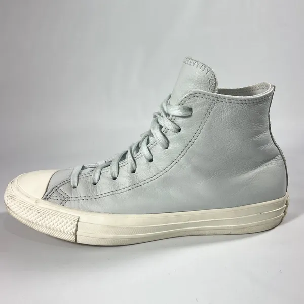 Converse Chuck Taylor All Star Hi‎ Leather Ghosted Blue Grey Sneakers A07132C 9W - Image 7