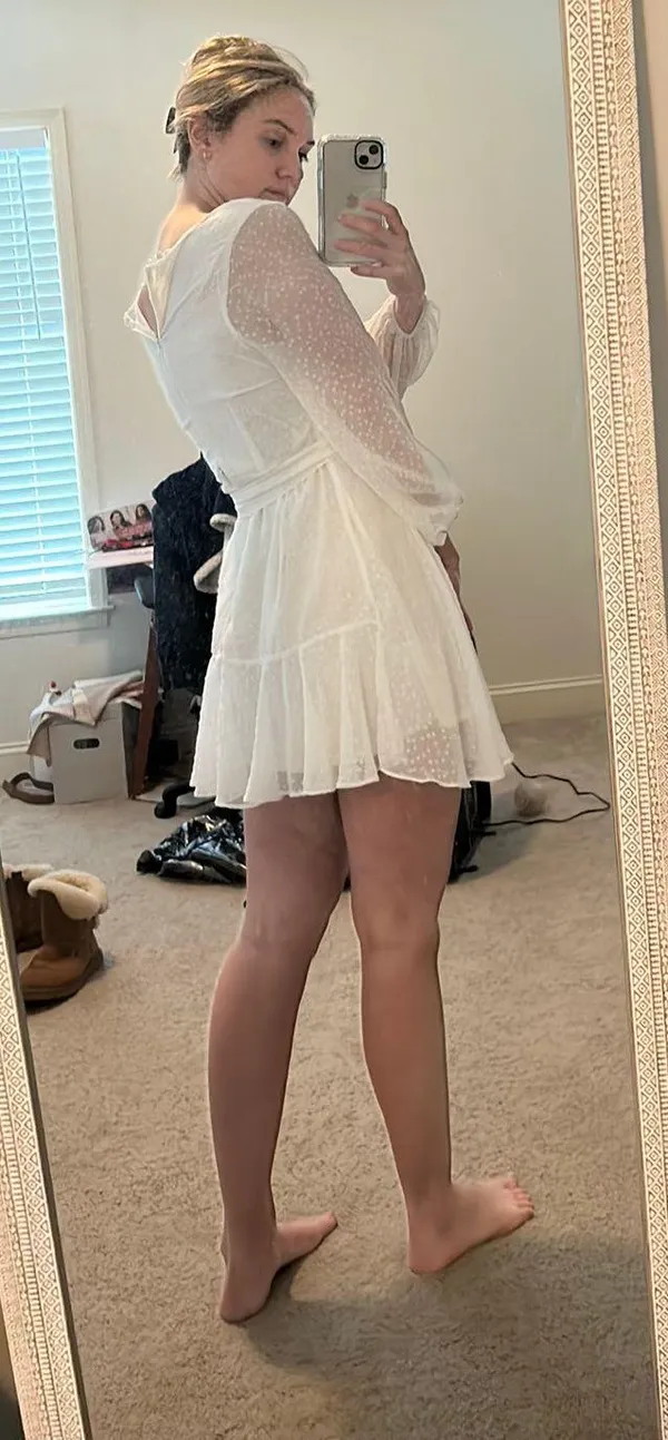 White Dress Size M - Image 2