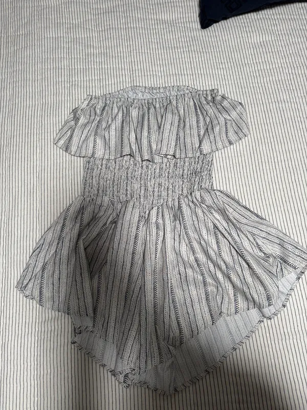 Mini Dress Romper Gray - Image 2