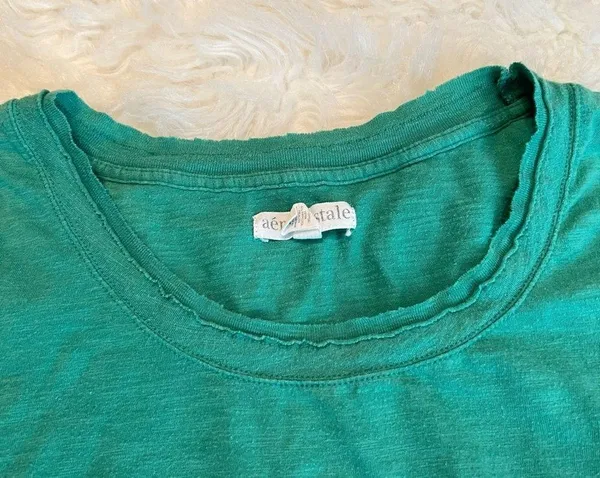 Free! W/ Purchase Aeropostale long sleeve rough hem Shirt size small - Image 2