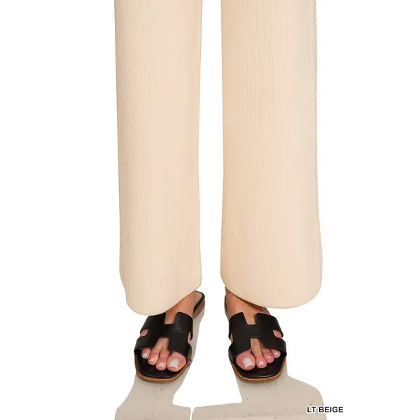 Zenana Viscose‎ Round Neck Top & Pants Set - Medium - Image 11