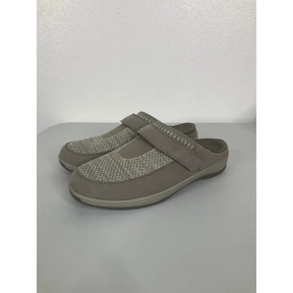 Orthofeet Louise Taupe Mesh Slip On Mule Sneakers Clogs Womens 10 Medium 732 - Image 3