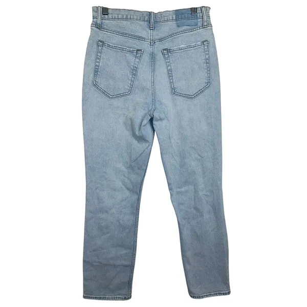 Abercrombie & Fitch 90s Slim Straight Ultra High Rise Blue Denim Jeans Size 29 8 - Image 2