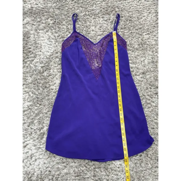 Victorias Secret Y2K Purple Fairy Lace Slip Dress Women’s Size M Gold Tag VTG - Image 7