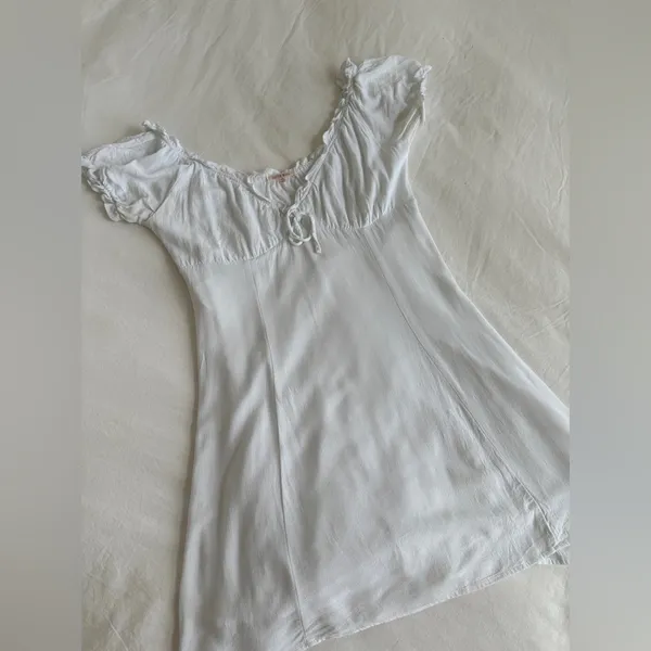 PacSun White Off-Shoulder Mini Dress - Image 4
