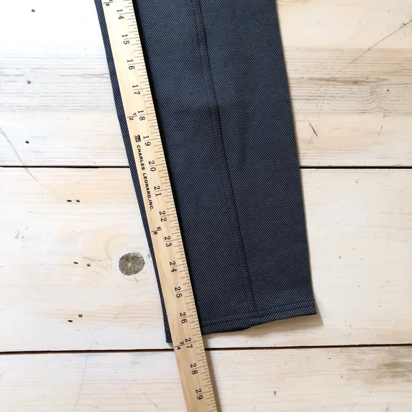 Anthropologie NWT Women's Gray Cropped Pull On Utility Pants Size M - Image 9