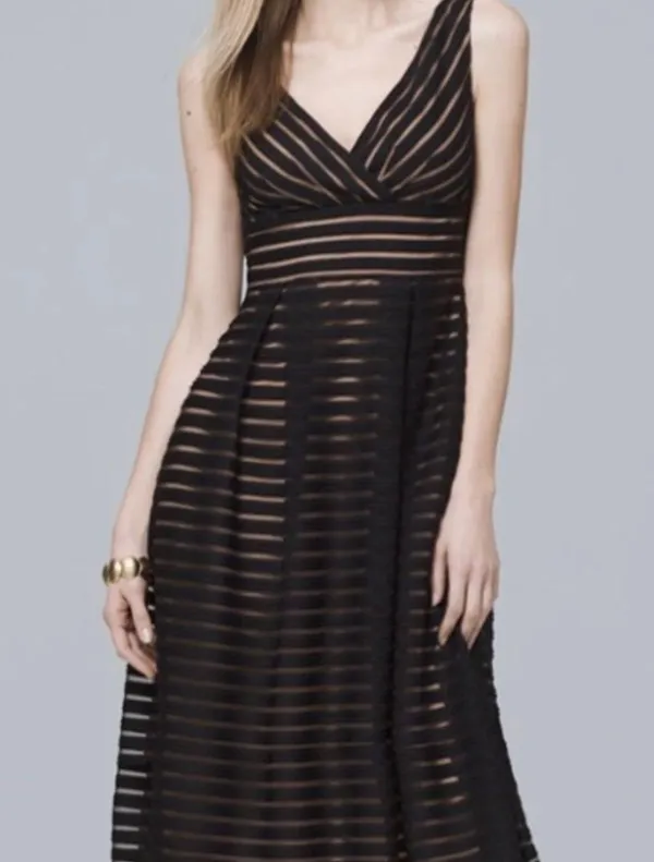 White House | Black Market Black Dress - Image 2