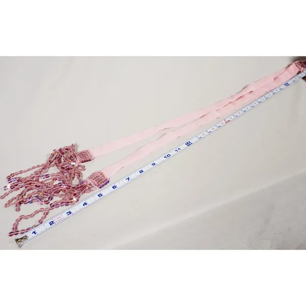 Pink Sequin Belly Dance Hip Scarf Tassel Wrap Sparkly Fringe Skirt ONE SIZE - Image 7