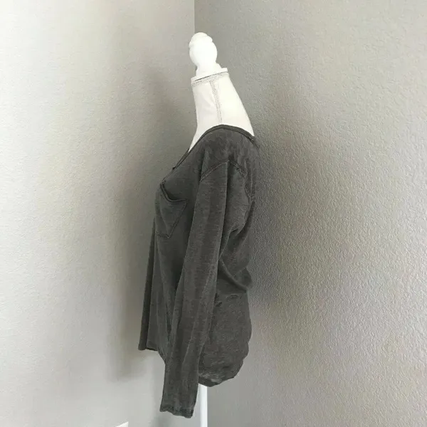 We The Free Womens Gray Pullover Top Size Medium Gray - Image 3