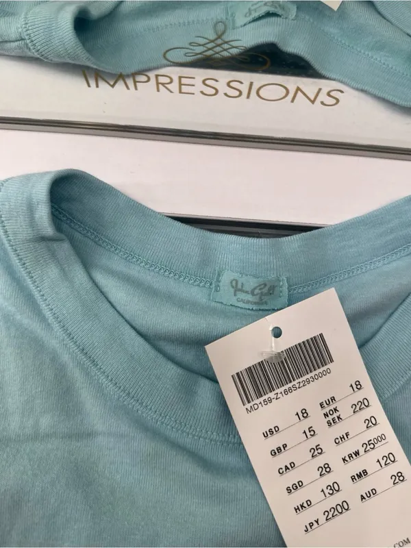 Brandy Melville Baby Blue Fitted T-Shirt With High Neck (Ready To Ship) - Image 3