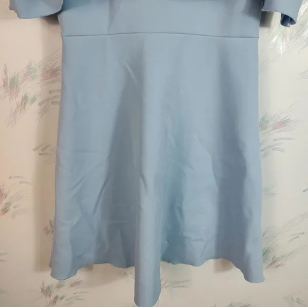Zara Woman Blue Short Sleeve mini Dress - Image 5
