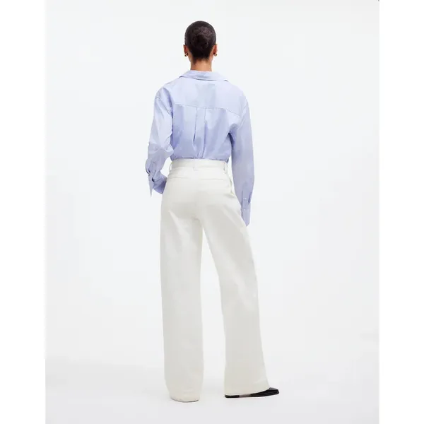Madewell The Harlow Wide Leg Jean Airy Denim Edition Tile White Casual 29 NWT - Image 4