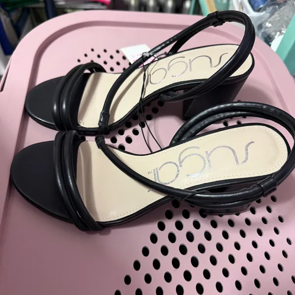 Sugar Block Black Heels Size 6.5 - Image 3
