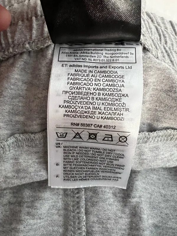 Adidas Ladies Gray Athletic Shorts - Image 5