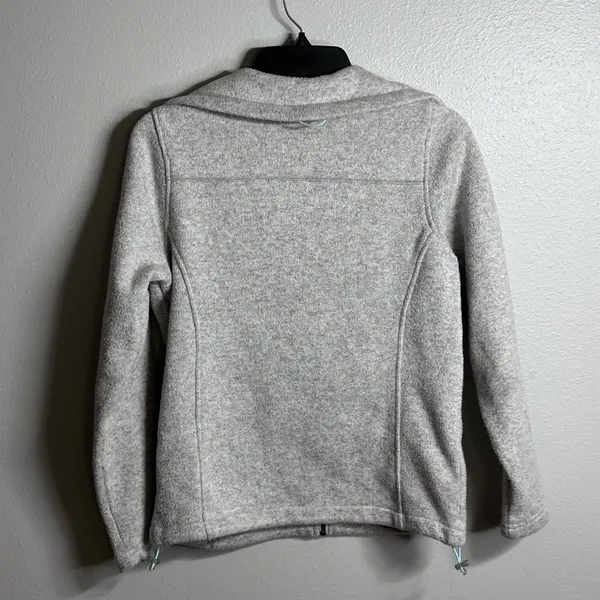 New Balance Women Gray Full Zip Sweater Jacket size petite‎ Small. - Image 5