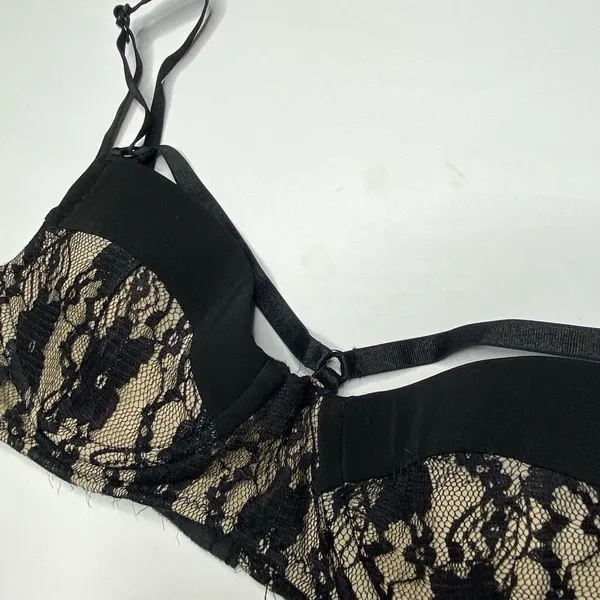 Designer Black Lace‎ Bikini Top Black Size XS - Image 4