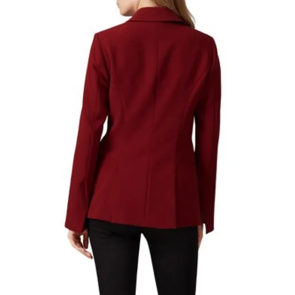 Prabal Gurung Collective Red Side Tie Tailored Blazer Size 0 - Image 5