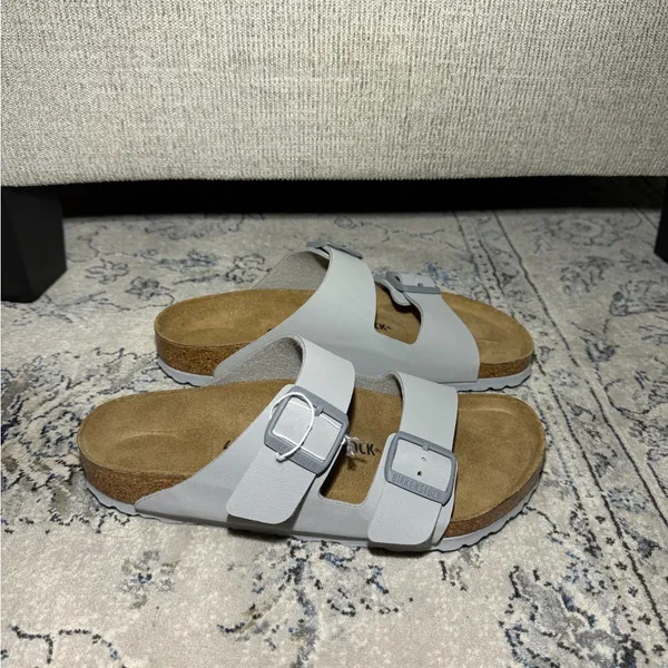 Birkenstock Arizona Birko-Flor Sandals in Stone Coin - Image 5