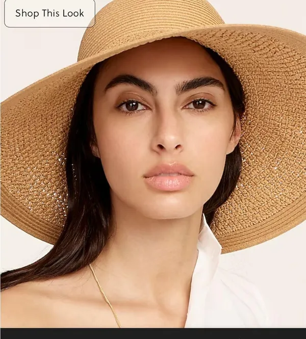 JCREW Textured summer straw hat Color Dusty dune o/s - Image 2